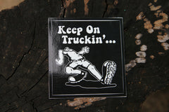 Keep on Truckin' square sticker