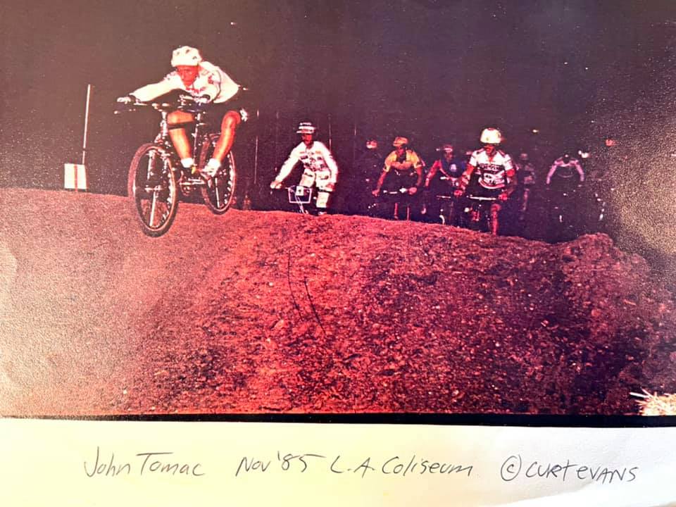 Los Angeles Supercross - Mountain Biking in the LA Coliseum 1985